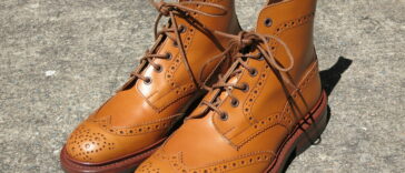 Tricker's Stow boots in acorn leather